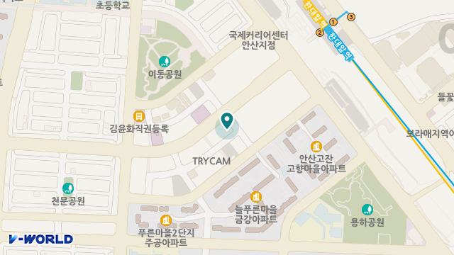 e행복한요양원 위치 지도