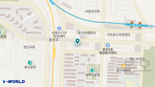 안산갤럭시요양원 위치 지도