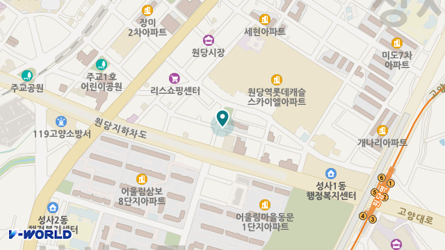 고양시소규모노인종합센터 위치 지도