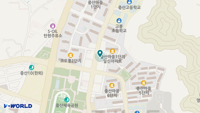 하얀마음중산 노인요양공동생활가정 위치 지도