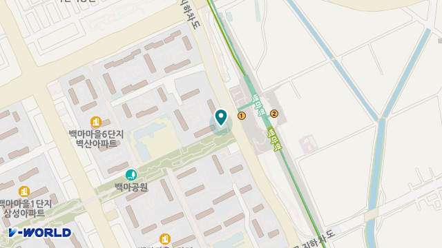 백마효요양원 위치 지도