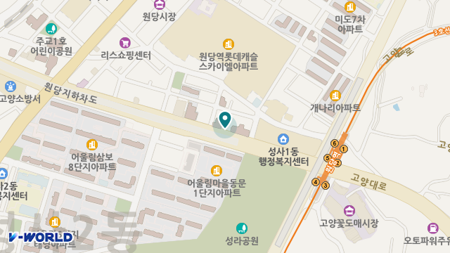 원당노블요양원 위치 지도