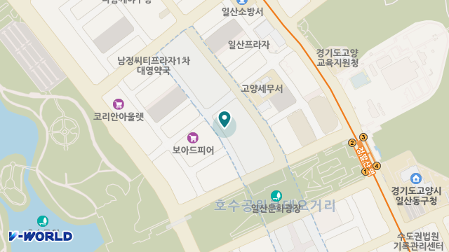 호수마을요양원 위치 지도