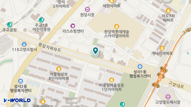 원당효은요양원 위치 지도