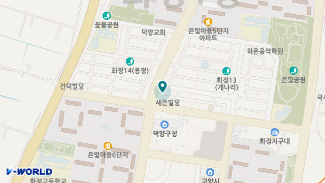 화정늘푸른요양원 위치 지도