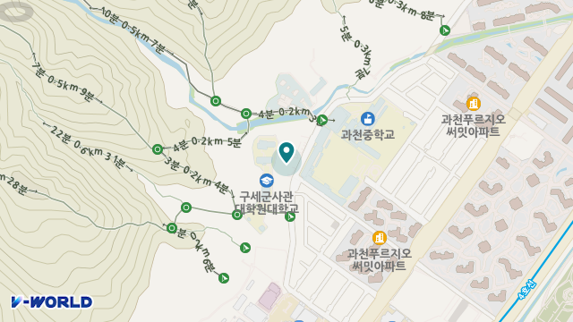 구세군과천요양원 위치 지도