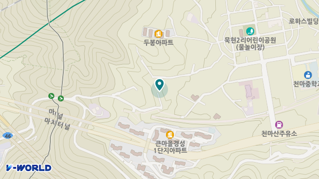 효마을실버빌 위치 지도
