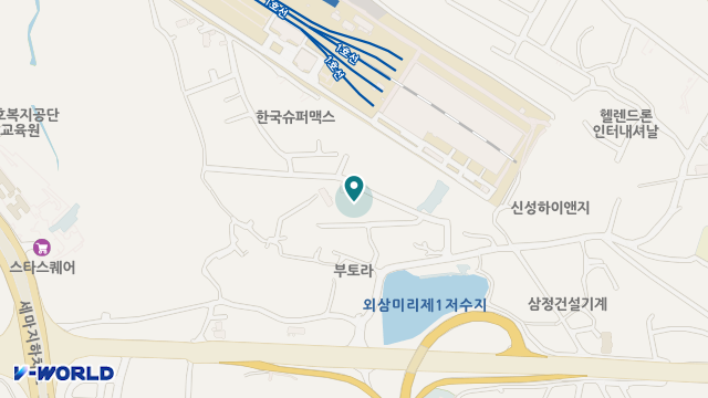 큰나무실버하우스 위치 지도
