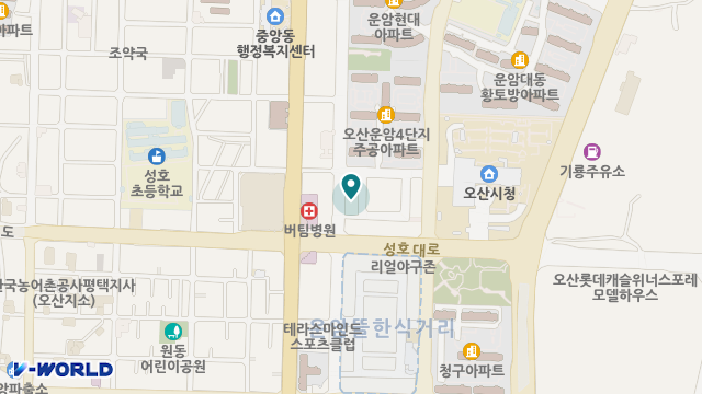 오산요양원 위치 지도