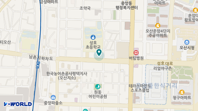 오산효요양원 위치 지도