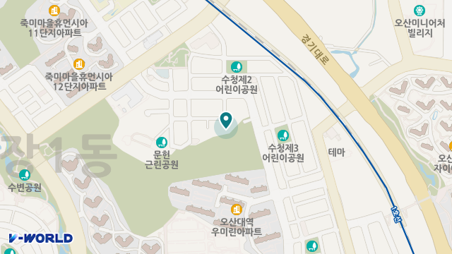 오산참사랑요양원 위치 지도