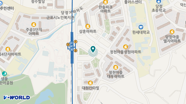군포윤사임당요양원 위치 지도