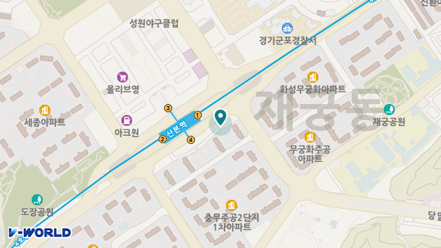산본해피요양원 위치 지도