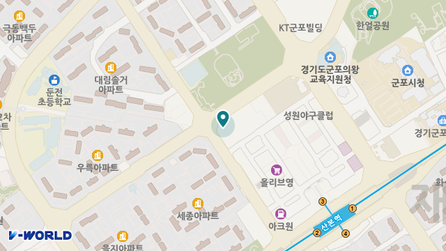양지실버빌 위치 지도
