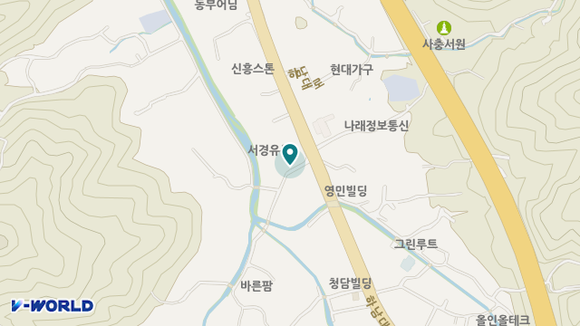 노인전문요양원효덕 위치 지도