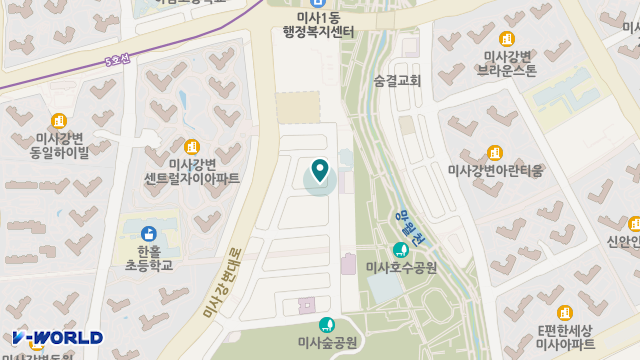 아모시니어센터 위치 지도