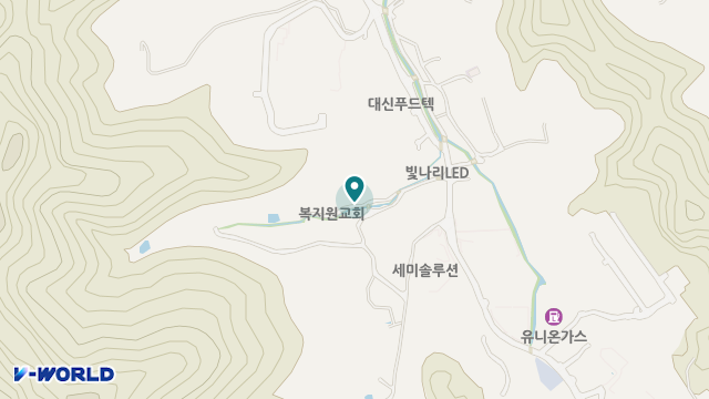 아리실복지원 위치 지도