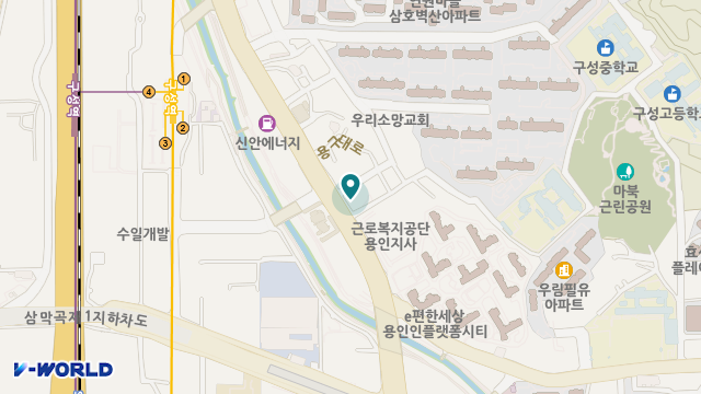 남부효요양원(희락) 위치 지도