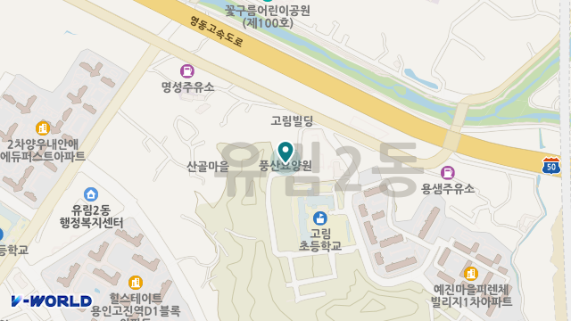 용인숲요양원 위치 지도
