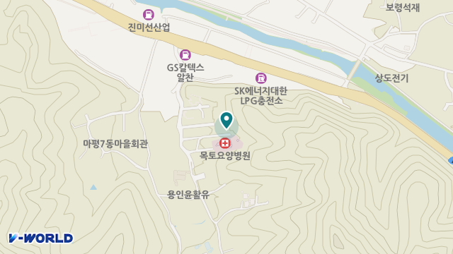 용인골든케어요양원 위치 지도