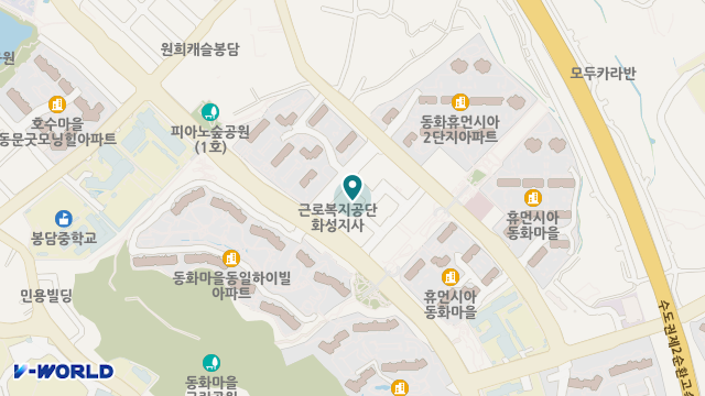 봉담효가요양원 위치 지도