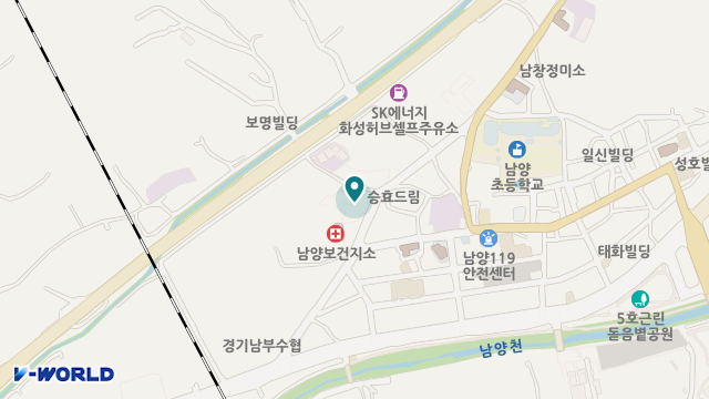 화성 꽃피는요양원 위치 지도