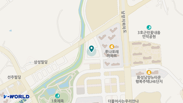 화성참사랑요양원 위치 지도