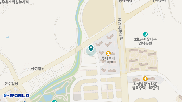 정담케어남양 위치 지도