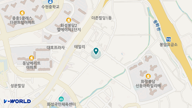봉담효행요양원 위치 지도