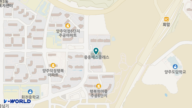 양주실버홈 위치 지도