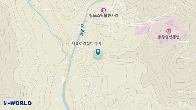 꽃밭에서 요양원 위치 지도