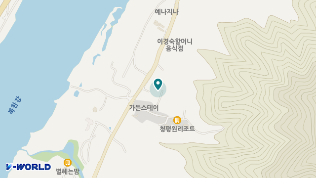 한솔너싱홈청평센터 위치 지도