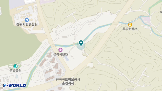 춘천다원요양원 위치 지도