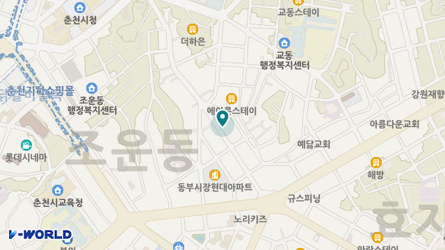 하늘봄실버빌 위치 지도