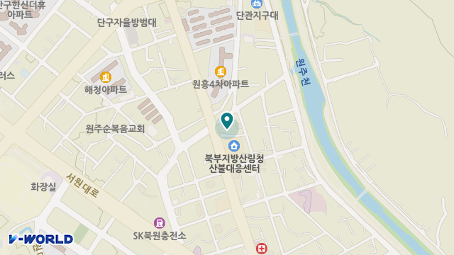 강원제일노인복지센터 위치 지도
