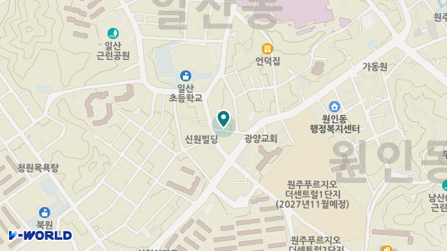 원주로얄요양원 위치 지도
