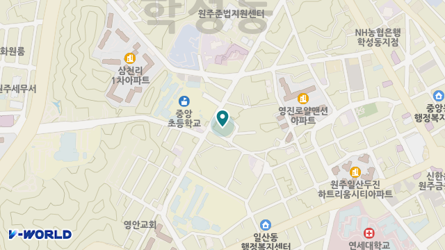 원주동심요양원 위치 지도