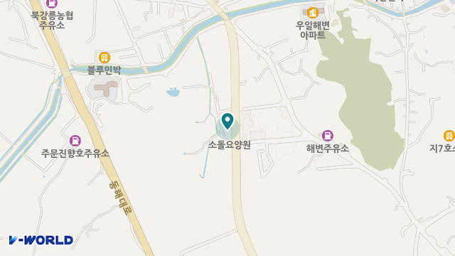 주문진요양원 위치 지도