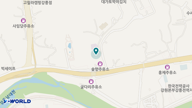 강릉부모사랑 위치 지도