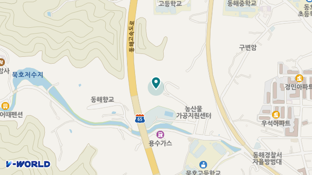 동해시노인요양원 위치 지도