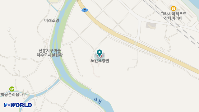 삼척효도노인요양원 위치 지도