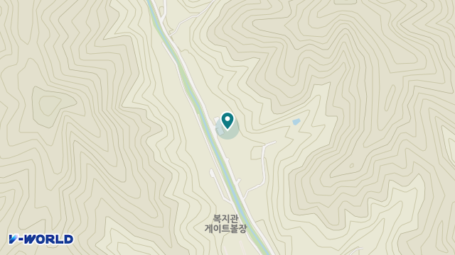 홍천군노인요양원 위치 지도