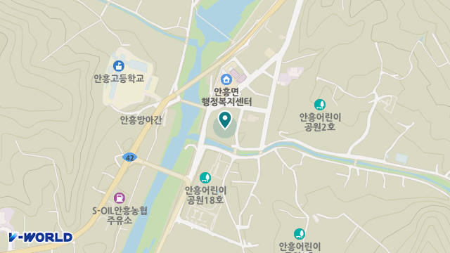 횡성군소규모요양시설 위치 지도