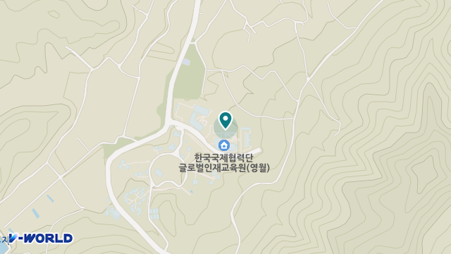 영월군 노인요양원 위치 지도
