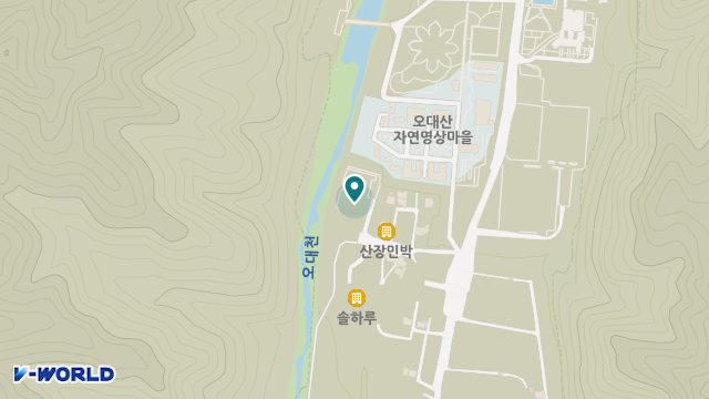 월정사노인요양원 위치 지도