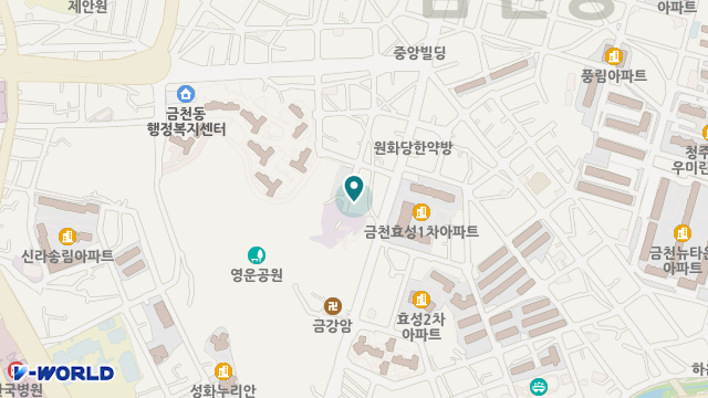 금천요양원 위치 지도