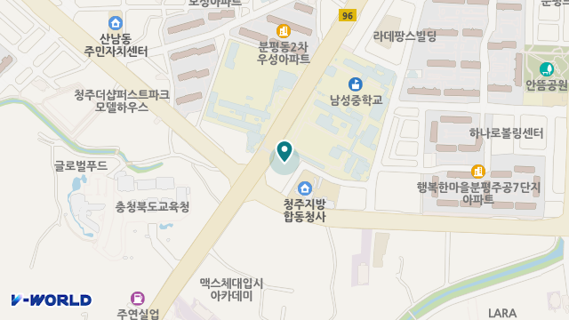 골든청주요양원 위치 지도