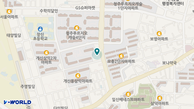 플래티늄 청주점 위치 지도