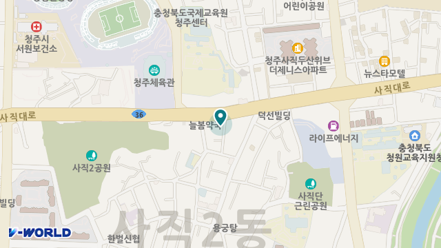 청주간호전문요양원 위치 지도