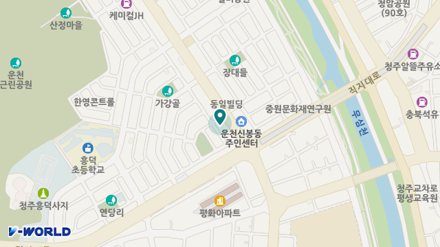새청주요양원 위치 지도